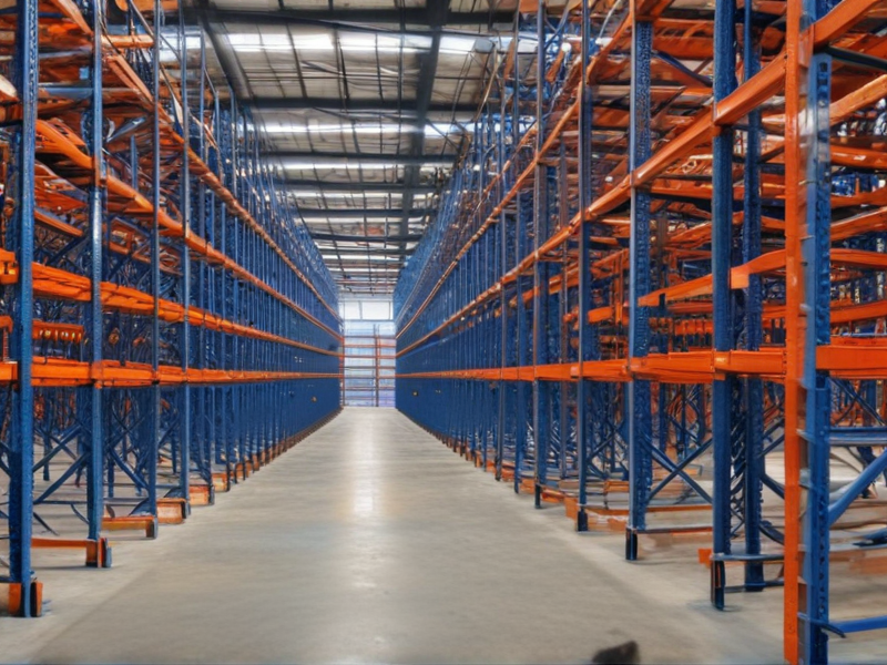 blue and orange racking