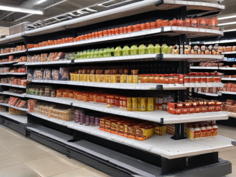 gondola supermarket shelving